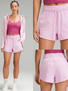lululemon Inner Glow Pink Women's Athletic Shorts